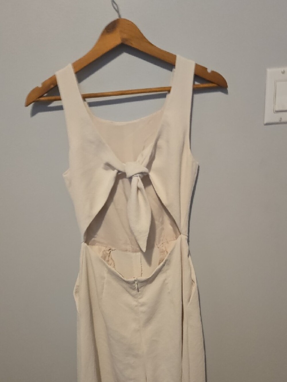 Wilfred Cream Wide Leg Open Back Jumpsuit - Picture 5 of 7